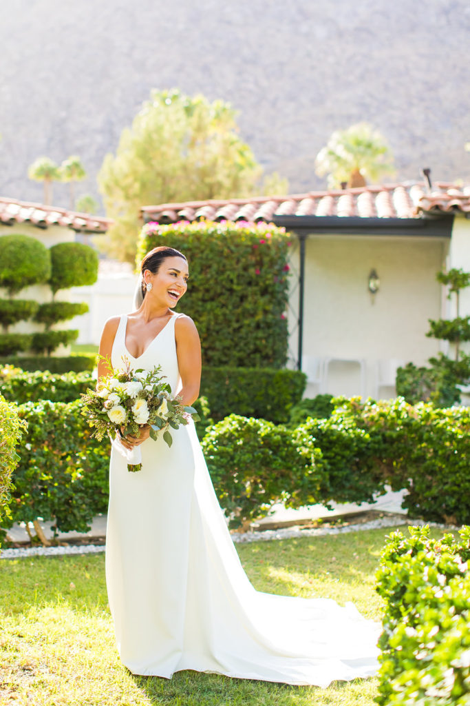 bridal portrait session in Palm Springs